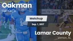 Matchup: Oakman vs. Lamar County  2017