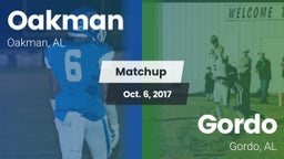 Matchup: Oakman vs. Gordo  2017