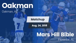 Matchup: Oakman vs. Mars Hill Bible  2018