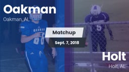 Matchup: Oakman vs. Holt  2018