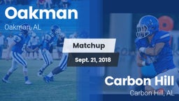 Matchup: Oakman vs. Carbon Hill  2018