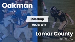 Matchup: Oakman vs. Lamar County  2018