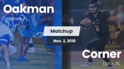 Matchup: Oakman vs. Corner  2018