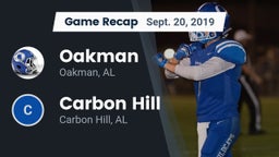 Recap: Oakman  vs. Carbon Hill  2019