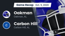 Recap: Oakman  vs. Carbon Hill  2020