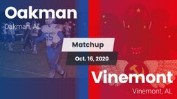 Matchup: Oakman vs. Vinemont  2020