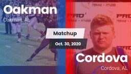 Matchup: Oakman vs. Cordova  2020