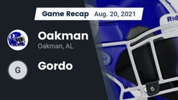 Recap: Oakman  vs. Gordo 2021