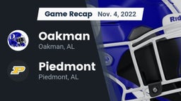 Recap: Oakman  vs. Piedmont  2022