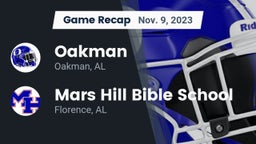 Recap: Oakman  vs. Mars Hill Bible School 2023
