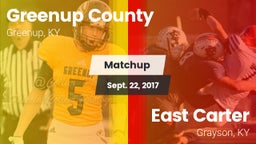 Matchup: Greenup County vs. East Carter  2017