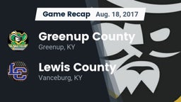 Recap: Greenup County  vs. Lewis County  2017
