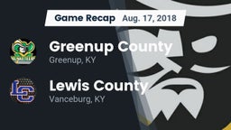 Recap: Greenup County  vs. Lewis County  2018