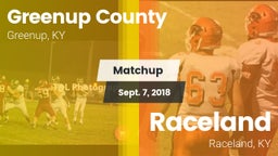 Matchup: Greenup County vs. Raceland  2018