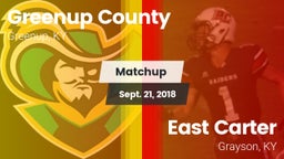 Matchup: Greenup County vs. East Carter  2018