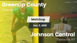 Matchup: Greenup County vs. Johnson Central  2018