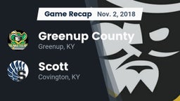 Recap: Greenup County  vs. Scott  2018