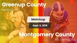 Matchup: Greenup County vs. Montgomery County  2019