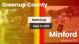 Matchup: Greenup County vs. Minford  2019