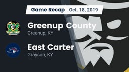 Recap: Greenup County  vs. East Carter  2019