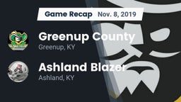 Recap: Greenup County  vs. Ashland Blazer  2019
