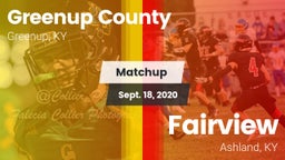 Matchup: Greenup County vs. Fairview  2020