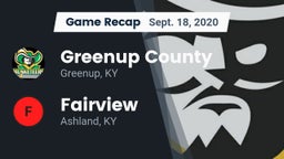 Recap: Greenup County  vs. Fairview  2020