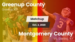 Matchup: Greenup County vs. Montgomery County  2020