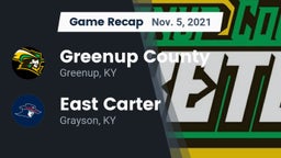 Recap: Greenup County  vs. East Carter  2021