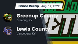 Recap: Greenup County  vs. Lewis County  2022