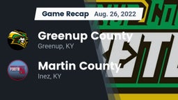 Recap: Greenup County  vs. Martin County  2022