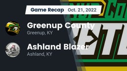 Recap: Greenup County  vs. Ashland Blazer  2022