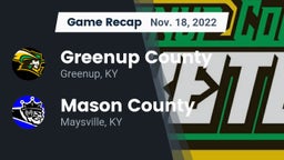 Recap: Greenup County  vs. Mason County  2022