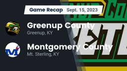 Recap: Greenup County  vs. Montgomery County  2023
