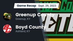 Recap: Greenup County  vs. Boyd County  2023