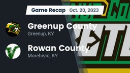 Recap: Greenup County  vs. Rowan County  2023