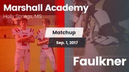 Matchup: Marshall Academy vs. Faulkner  2017