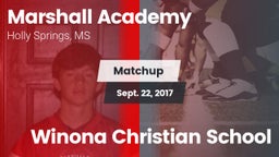 Matchup: Marshall Academy vs. Winona Christian School 2017