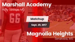 Matchup: Marshall Academy vs. Magnolia Heights  2017