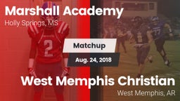 Matchup: Marshall Academy vs. West Memphis Christian  2018