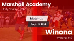 Matchup: Marshall Academy vs. Winona  2018