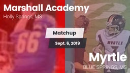 Matchup: Marshall Academy vs. Myrtle  2019