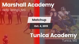 Matchup: Marshall Academy vs. Tunica Academy 2019