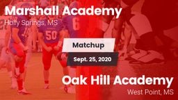 Matchup: Marshall Academy vs. Oak Hill Academy  2020