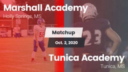 Matchup: Marshall Academy vs. Tunica Academy 2020