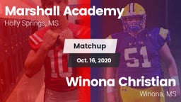 Matchup: Marshall Academy vs. Winona Christian  2020