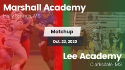 Matchup: Marshall Academy vs. Lee Academy  2020