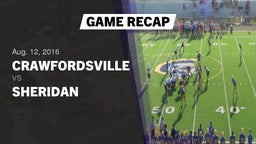 Recap: Crawfordsville  vs. Sheridan  2016