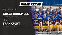 Recap: Crawfordsville  vs. Frankfort  2016