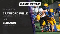 Recap: Crawfordsville  vs. Lebanon  2016